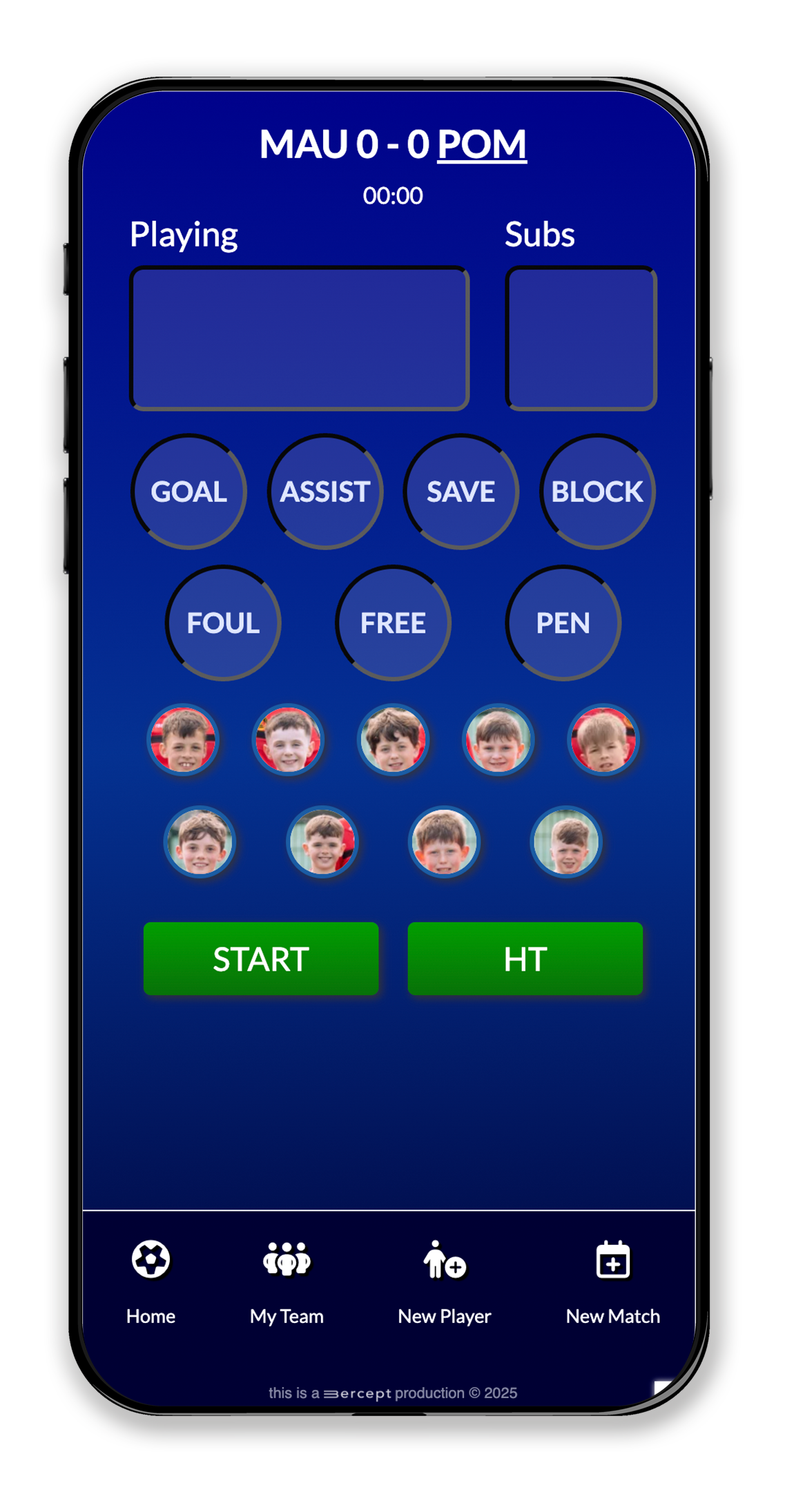 Phone image of the app